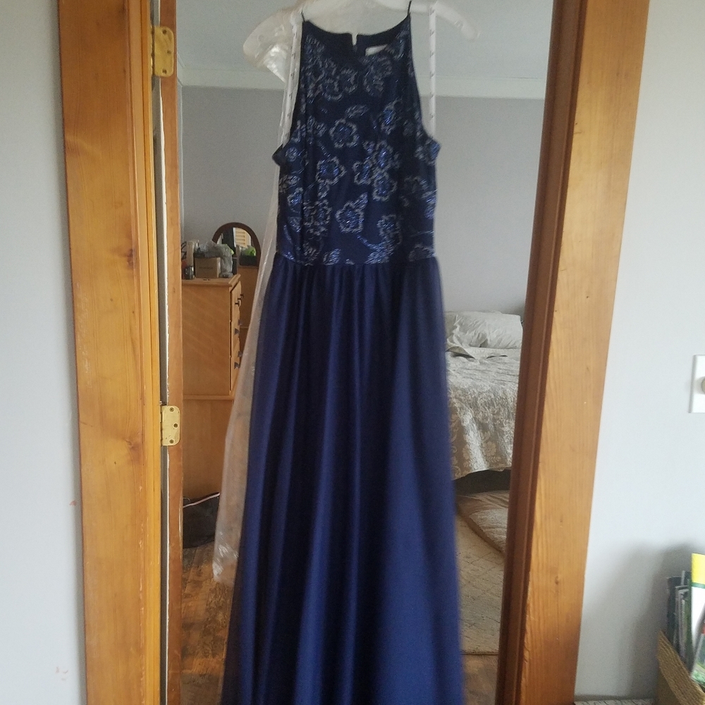 Navy blue bridesmaid dress
